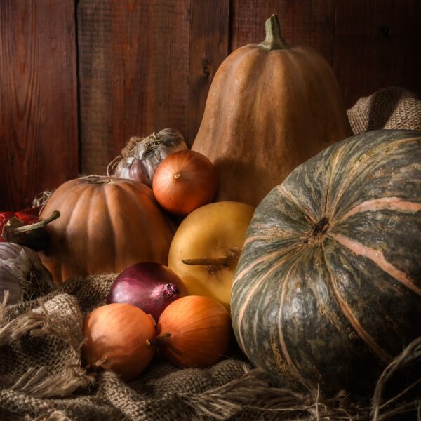 Pumpkin and other vegetables