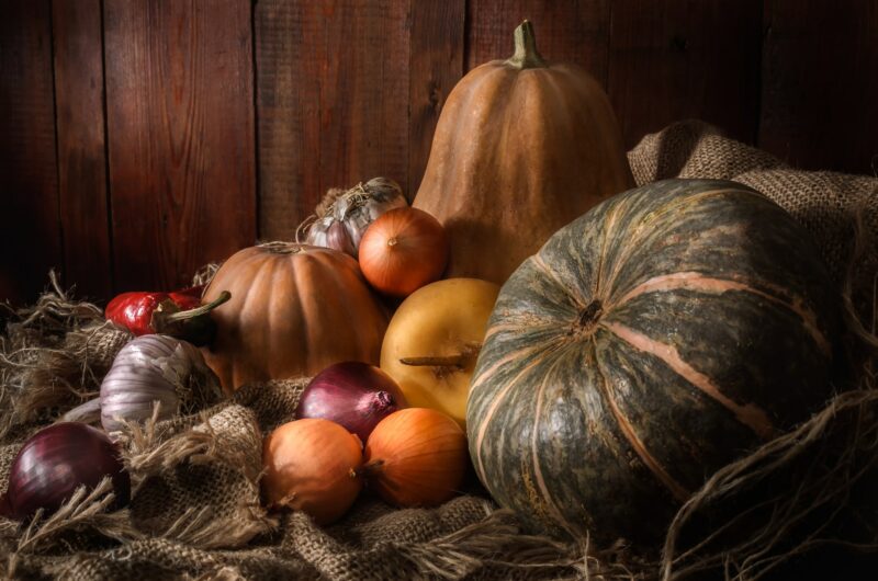 Pumpkin and other vegetables